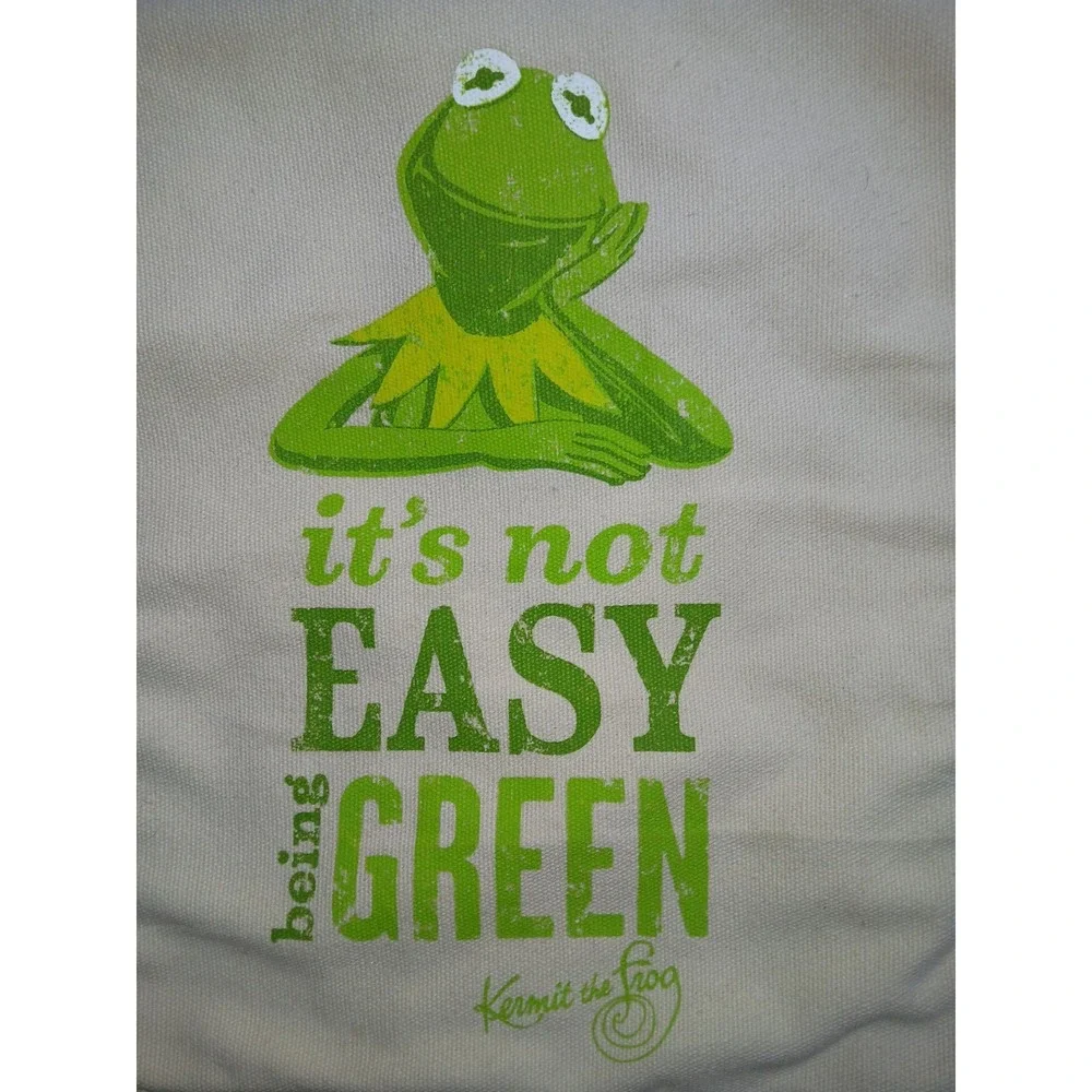 HALLMARK MUPPETS KERMIT‎ THE FROG NOT EASY BEING GREEN MESSENGER / BOOK BAG